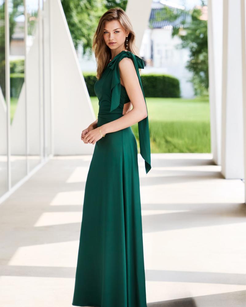 green color shades dress Long Bridesmaid Dresses in Different Green Color Shade
